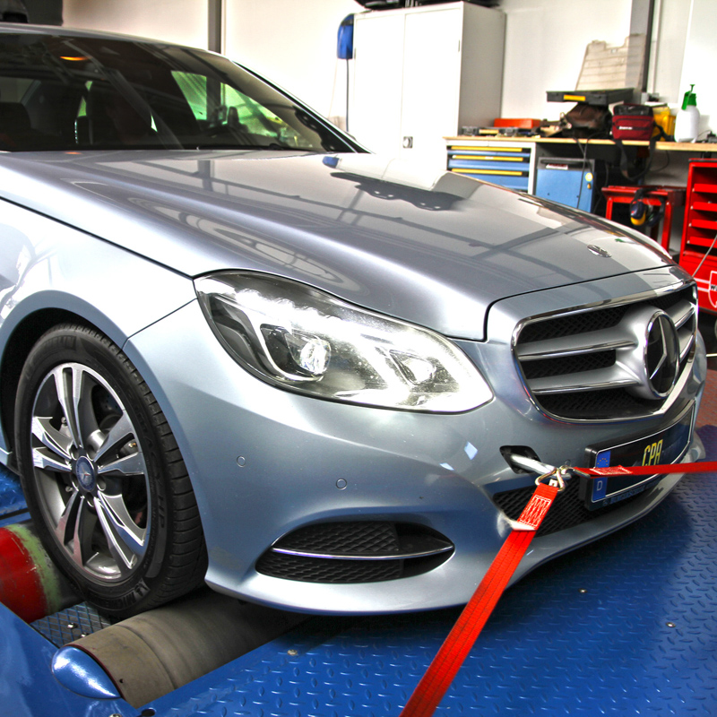 Nova Mercedes E400 (W212) nos testes em dinamômetro