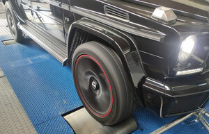 Mercedes G 500 no dinamômetro