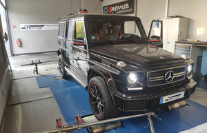 Mercedes G 500 no dinamômetro