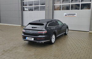 O novo veículo de estilo de vida VW Arteon Shooting Brake sendo testado na CPA Performance