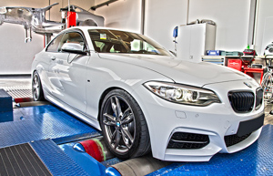 BMW M235i no dinamômetro
